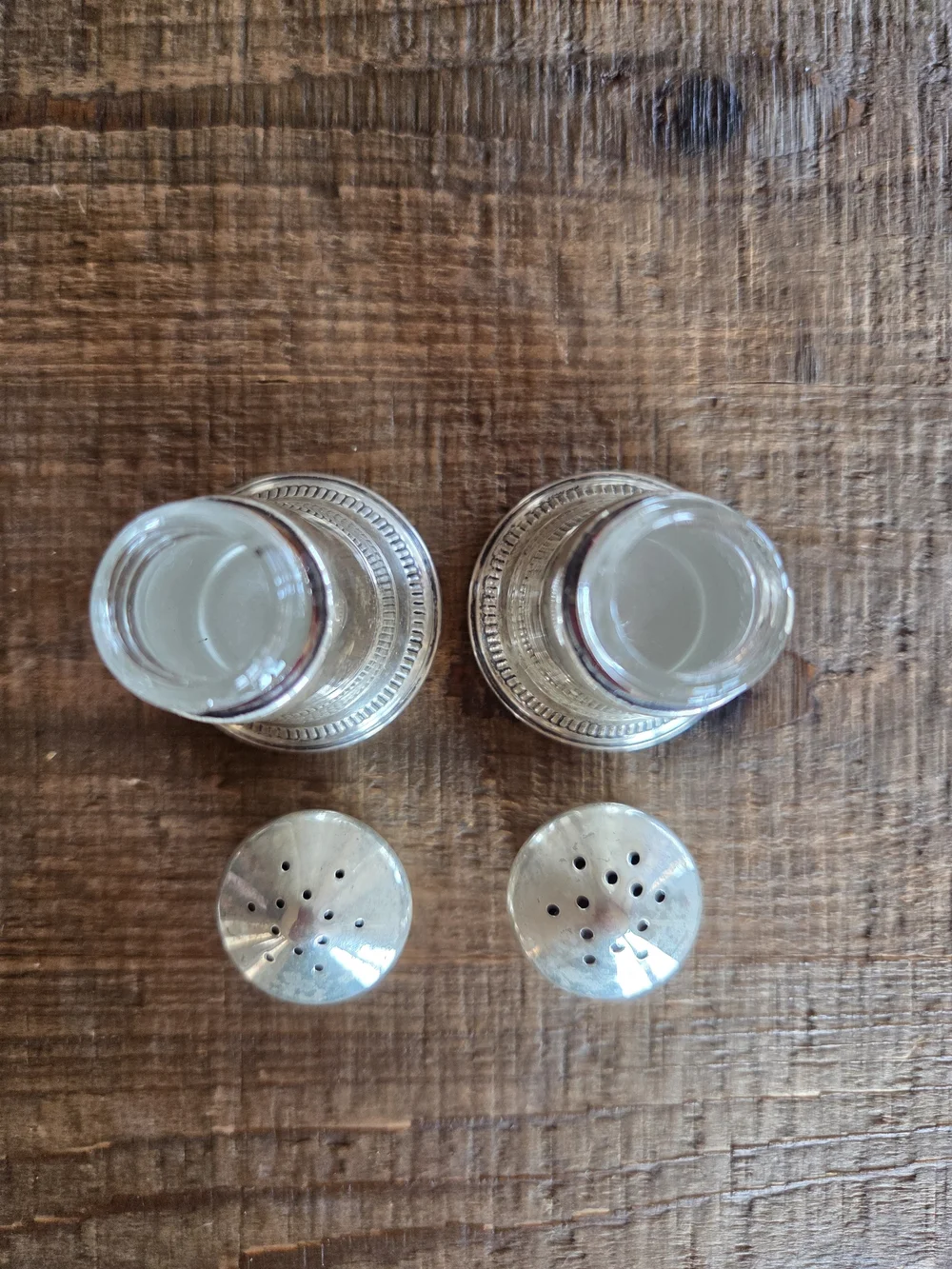 MCM - Empress Sterling Salt & Pepper Shakers